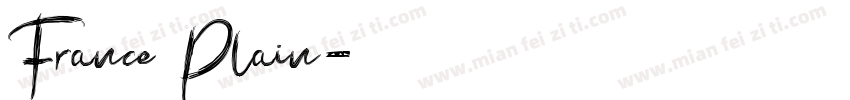 France Plain字体转换